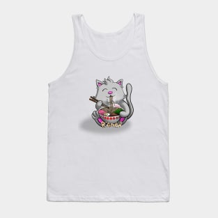 Ramen Noodle Cat Tank Top